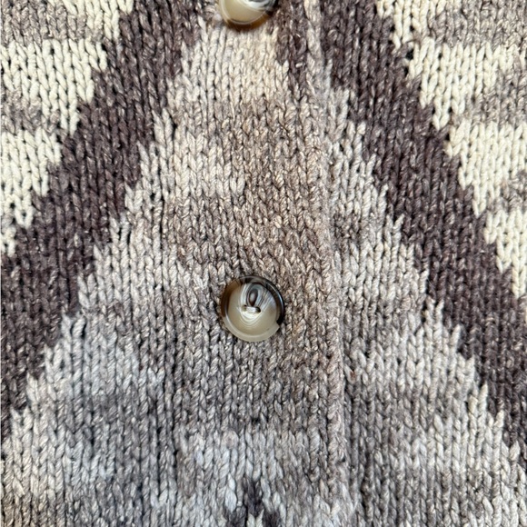Ralph Lauren Polo RRL Wool Silk Hand Knit Aztec Southwestern cardigan sweater M - Picture 6 of 8